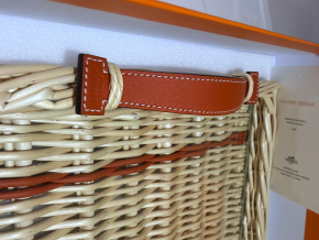 Hermes Rectangular Oseraie Wicker Tray 4