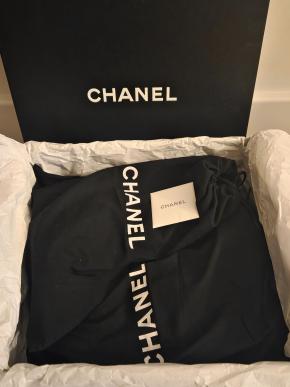 Chanel Black Leather Ankle Boots 22