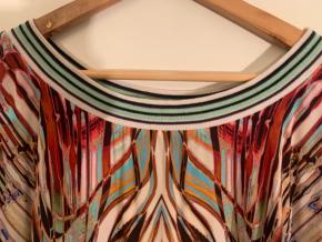 Byblos Printed Silk Boho Top 4