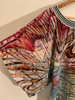 Byblos Printed Silk Boho Top 5