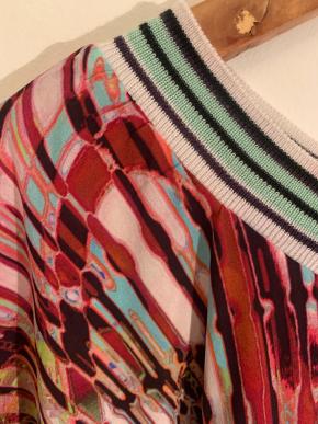 Byblos Printed Silk Boho Top 6