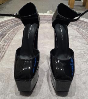 Giuseppe Zanotti Black Patent Bebe Pumps 8