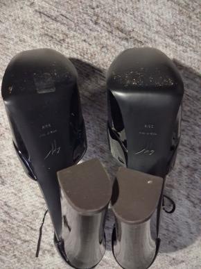 Giuseppe Zanotti Black Patent Bebe Pumps 5