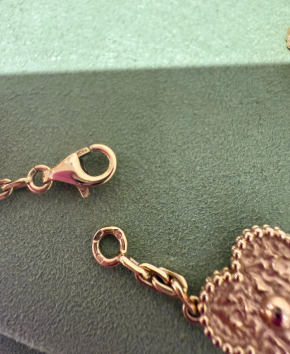 Van  Cleef and Arpels  Vintage Alhambra Necklace in Bois d'Amourette 10 Motifs 4