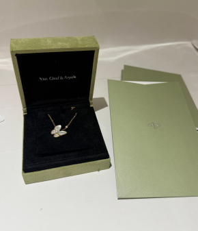 Van Cleef & Arpels Rose Gold Butterfly Pendant 2