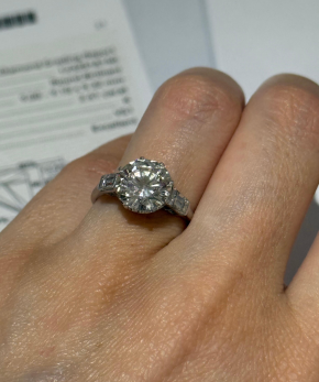 Bespoke 2.4 Carat Fine Diamond Solitaire 3