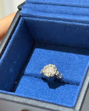 Bespoke 2.4 Carat Fine Diamond Solitaire 7
