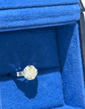 Bespoke 2.4 Carat Fine Diamond Solitaire 8