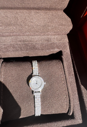 Hermes White Gold Diamond Set Watch 6