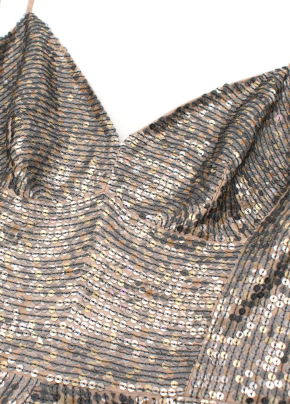 Dior Silver Sequin Low Back Gown 5