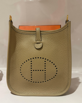 Hermes Mini Evelyne 16 Beige Marfa Clemence 3