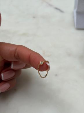 Dior Mimirose Diamond Chain Ring 3