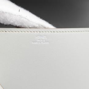 Hermes Grey Tadelakt Medor Clutch 23 5