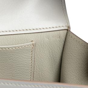 Hermes Grey Tadelakt Medor Clutch 23 6