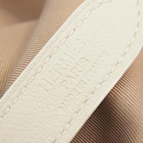 Hermes Orange Silk and Barenia Vif Argent Silky City 38 5