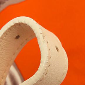 Hermes Orange Silk and Barenia Vif Argent Silky City 38 7