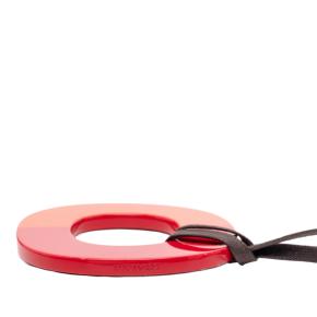 Hermes Orange Buffalo Horn Isthme Pendant Necklace 4