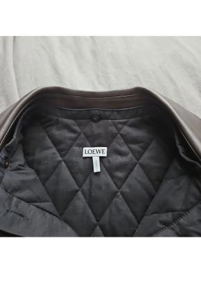Loewe Black Leather Collared Jacket/Coat 4