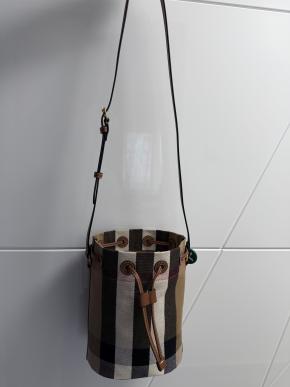 Burberry Striped Bucket Bag 17