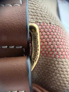 Burberry Striped Bucket Bag 14