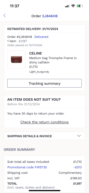 Celine Medium Triomphe Bag 16