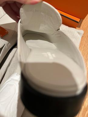 Hermes White Kelly Buckle Mules 10