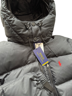 POLO RALPH LAUREN Black 'The Gorham' Down Jacket 4