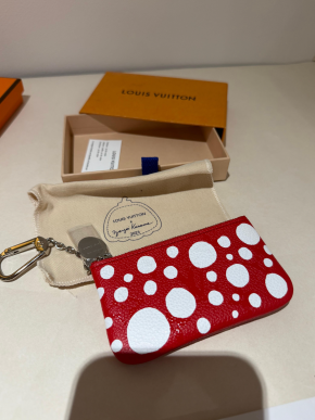 Louis Vuitton x Yayoi Kusama A Red Polka Dot Key Pouch 9