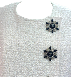 Chanel Cream Metiers D'Art Jacket 4