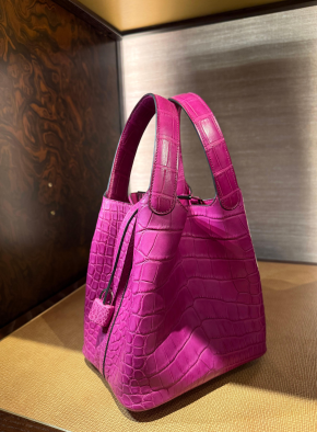 Hermes Rose Scheherazade Matte Alligator Mississippiensis Picotin 18 2