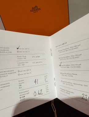 Hermes Kelly Chaine Choker Necklace 18K Rose Gold and Diamonds 6