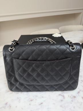 Chanel Black Caviar Maxi Single Flap 3