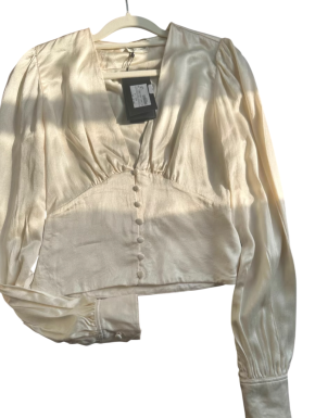 Saint Laurent Cream Silk Blouse 3