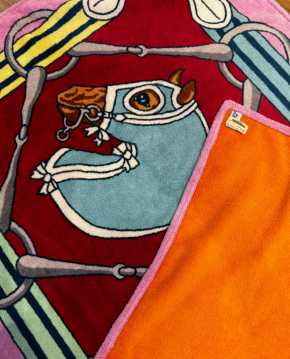 Hermes Horse Print Beach Towel 3