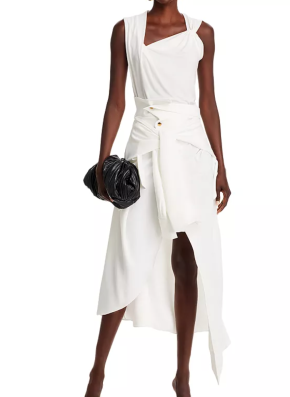 A.W.A.K.E. Mode Deconstructed Sleeve Belt Skirt 4