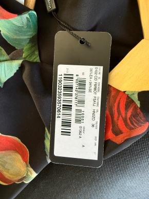 Dolce & Gabbana Rose Print Bodycon Dress 4