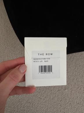 The Row Black Suede Medium N/S Park Tote 14