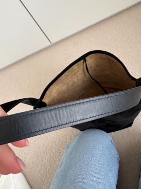 The Row Black Suede Medium N/S Park Tote 10