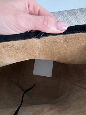 The Row Black Suede Medium N/S Park Tote 6