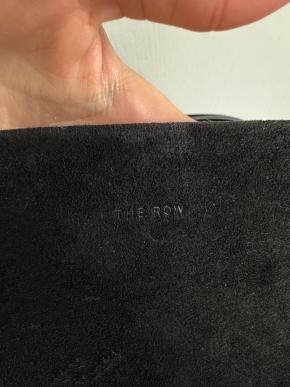 The Row Black Suede Medium N/S Park Tote 5