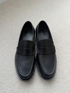 The Row Black Leather 20mm Novus loafers 2