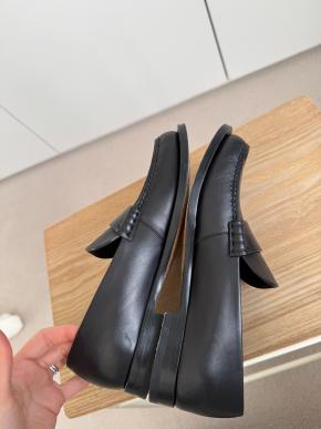 The Row Black Leather 20mm Novus loafers 6