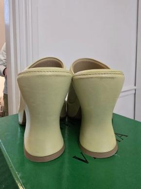 Bottega Veneta Lime Leather Mules 3