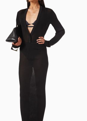 Nensi Dojaka Semi-Sheer Ribbed Bodysuit 2