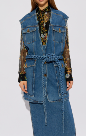 Etro Long Denim Vest 3