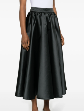 Patou Volume Satin Midi Skirt 2