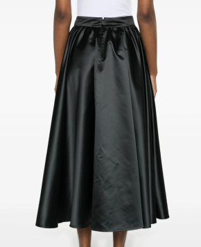 Patou Volume Satin Midi Skirt 5