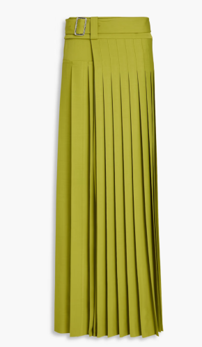 Erdem Pleated Crepe Maxi Skirt 2
