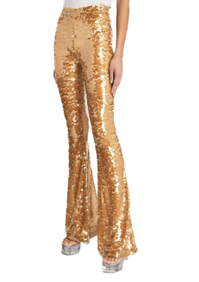 The New Arrivals Ilkyaz Ozel Sequin Colette Flare Trousers 4