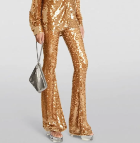 The New Arrivals Ilkyaz Ozel Sequin Colette Flare Trousers 3